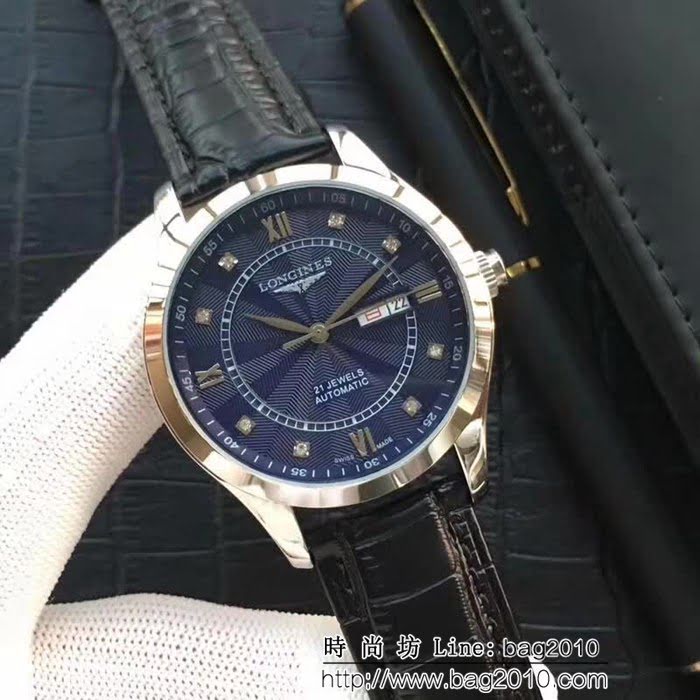 LONGINES浪琴 全自動機械 時尚商務男士腕表 WSS1207